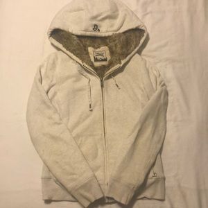 TNA faux fur lined hoodie